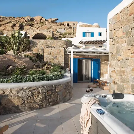 Gorgeous Studio In Cycladic Architecture Overlooking The Aegean * Houlakia (Mykonos)